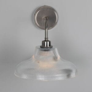 Mono Vintage Railway Glass Bathroom Wall Light 30cm IP65 Glass Bathroom Wall Sconces Great Lighting UK Ltd